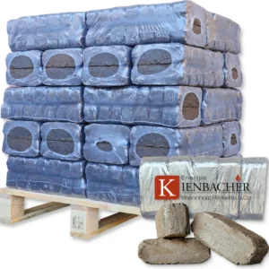300 kg Torf Briketts Hartholzbriketts Torfkohle Naturkohle aus hochreinem Torf - 30 x 10 kg Torfbrikett auf Palette - Energie Kienbacher