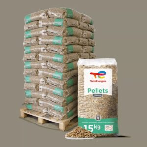 TotalEnergies Holzpellets Premium – 975 kg (65 x 15 kg Säcke)
